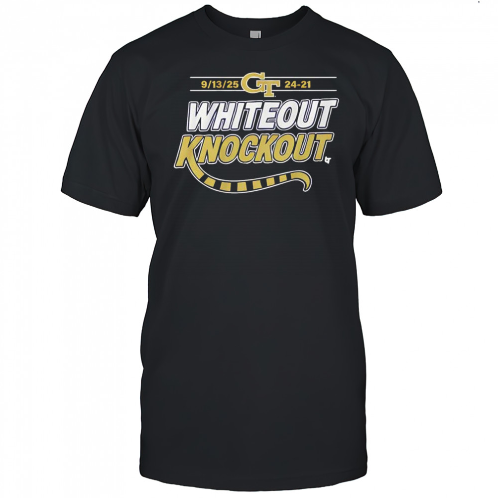 Georgia Tech GT football eptember 13th 2025 Whiteout Knockout shirt