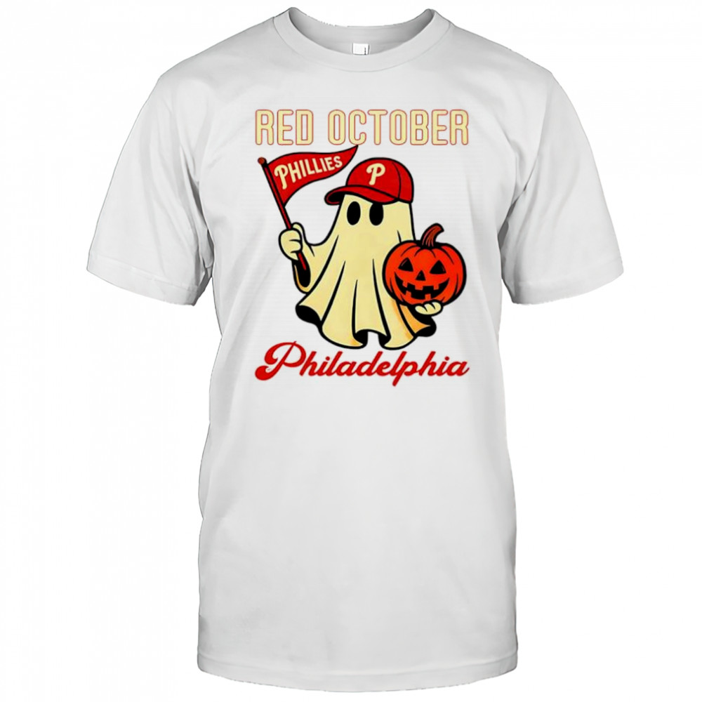 Ghost Philadelphia Phillies Red October Halloween shirt