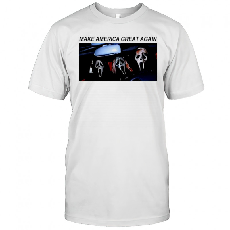 Ghostface rabbit Scream Halloween make America great again shirt