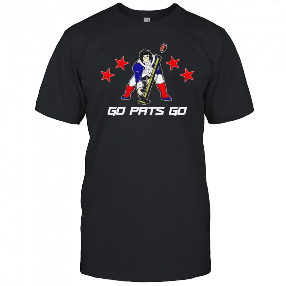 Go Pats Go Patriots Football Military Rocket Launcher shirt