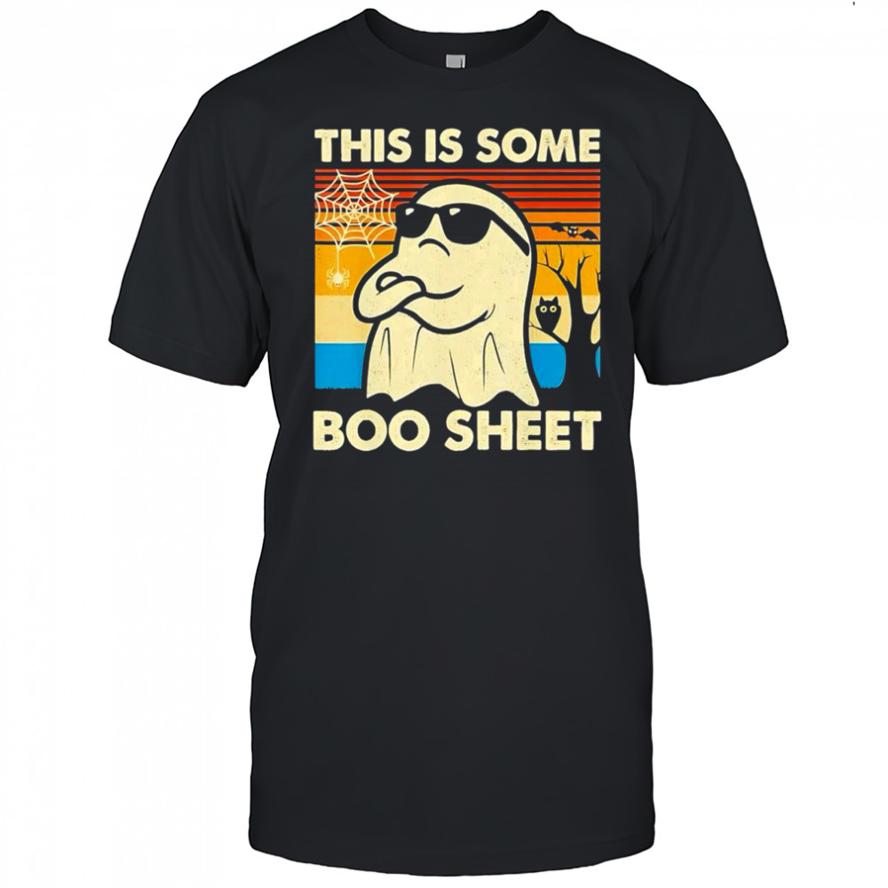 Halloween Ghost Retro Vintage this is some boo sheet shirt