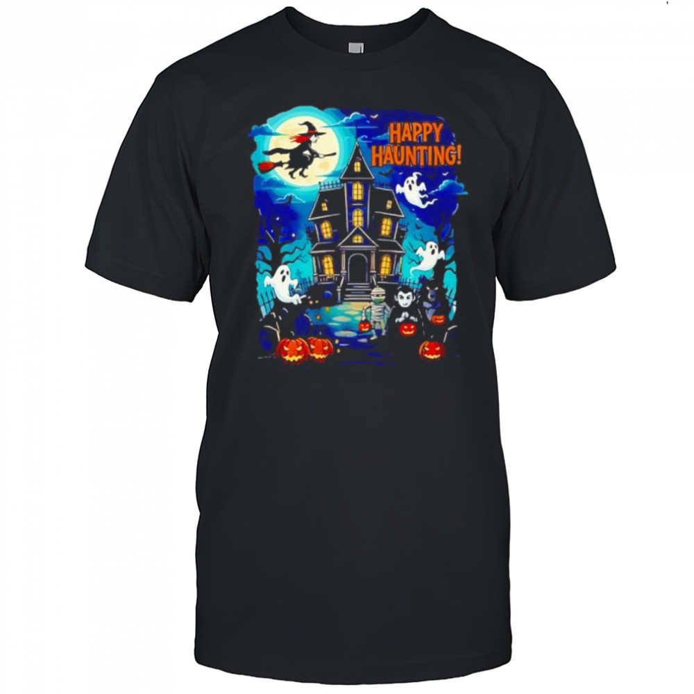 Halloween Witch and Haunted House 2025 shirt