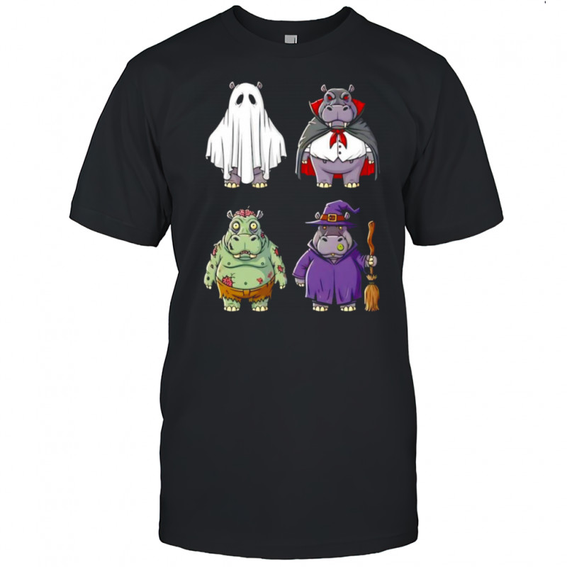 Hippo Halloween shirt