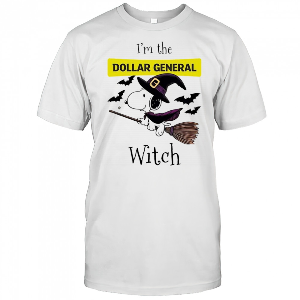 I’m the Dollar General Snoopy Witch Halloween shirt