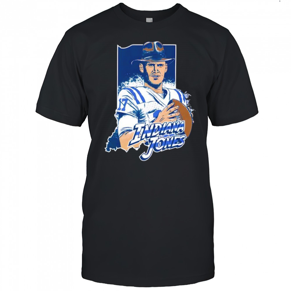 Indiana Jones Daniel Jones Indianapolis Colts cartoon shirt