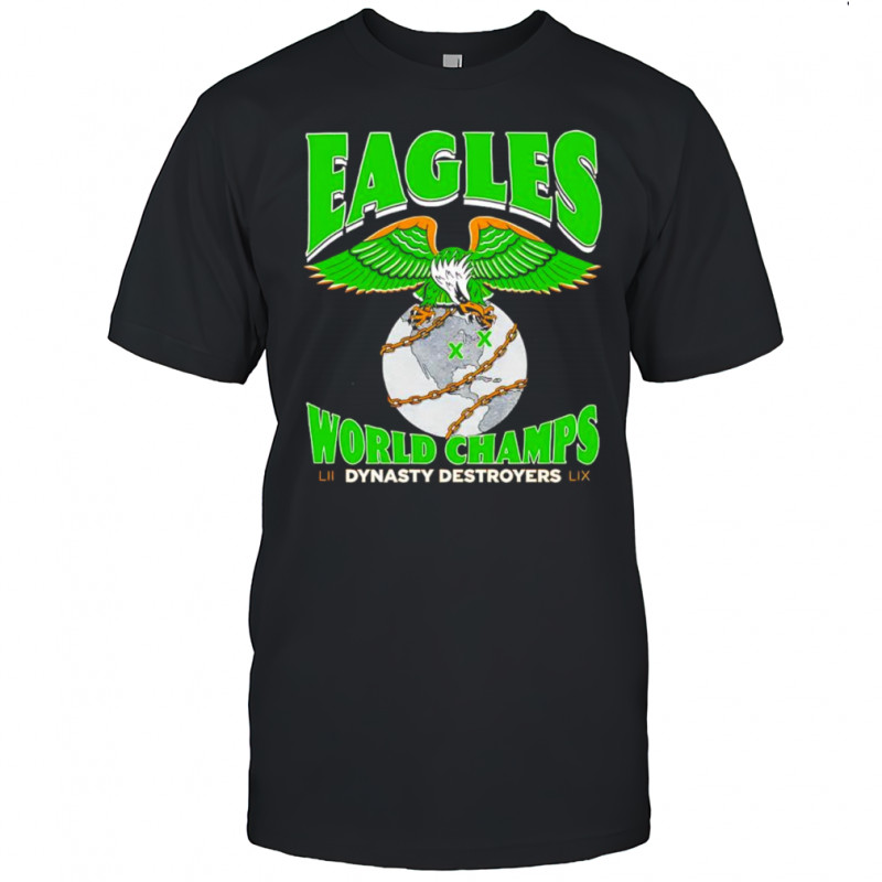 Jalen Hurts Dynasty Destroyers World Champs Super Bowl shirt