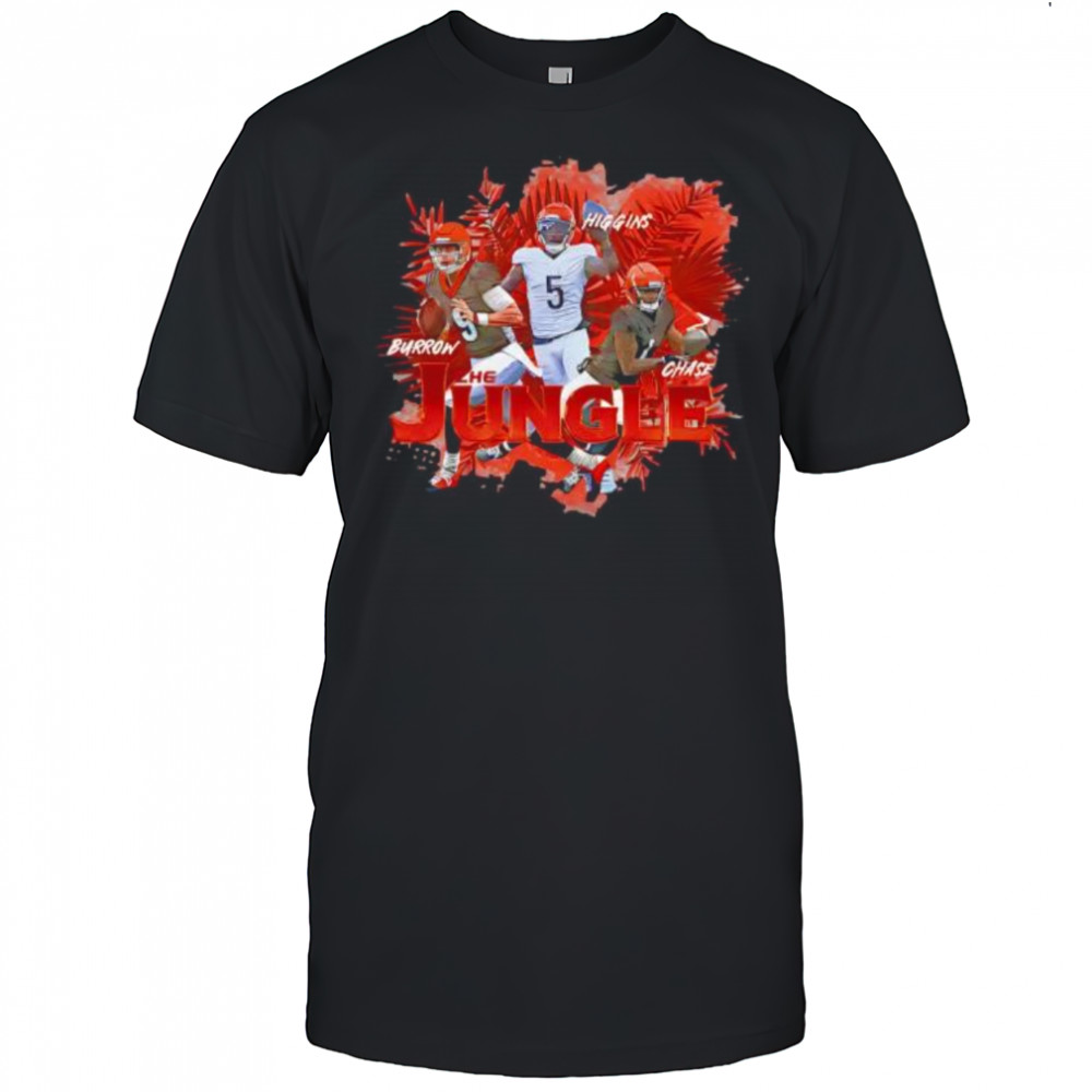 Joe Burrow Cincinnati The Jungle Trio graphic shirt