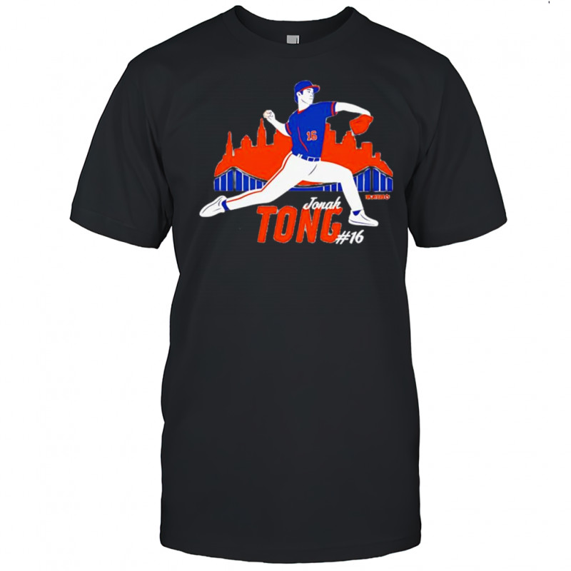 Jonah Tong New York Mets baseball The Canadian Cannon number 16 shirt