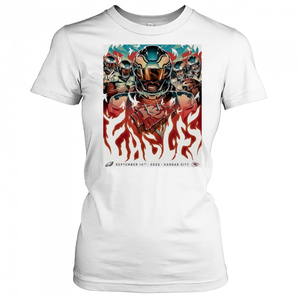 Kansas City Chiefs vs Philadelphia Eagles Gamedays comic shirt