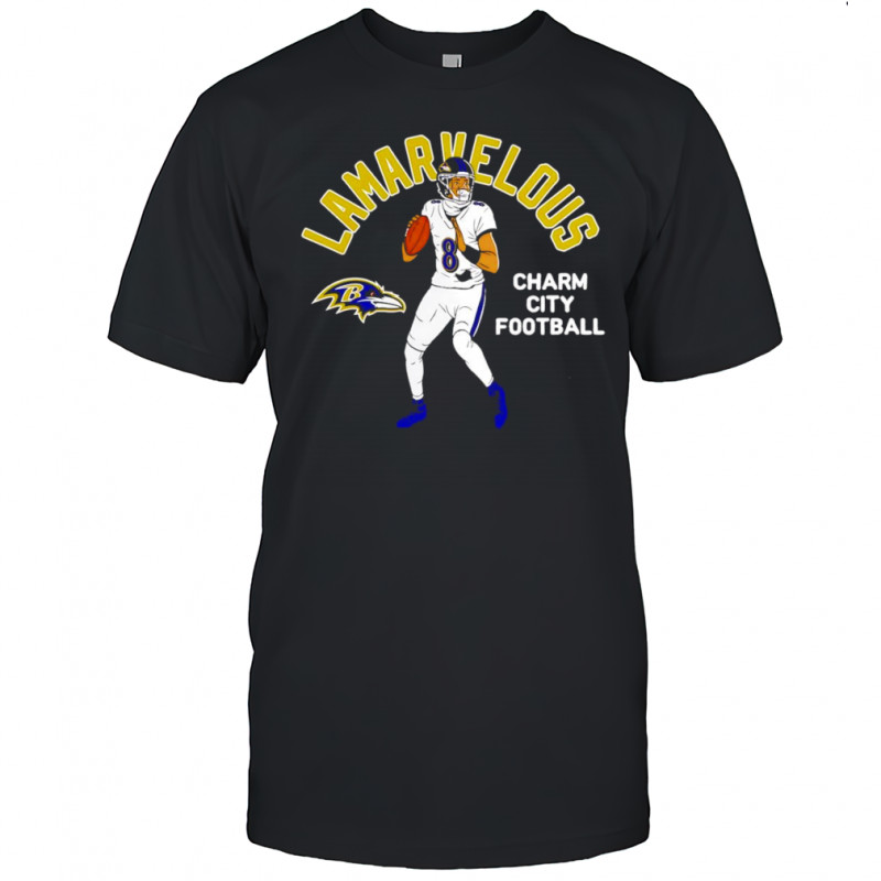 Lamar Jackson Baltimore Ravens Lamarvelous charm city football shirt