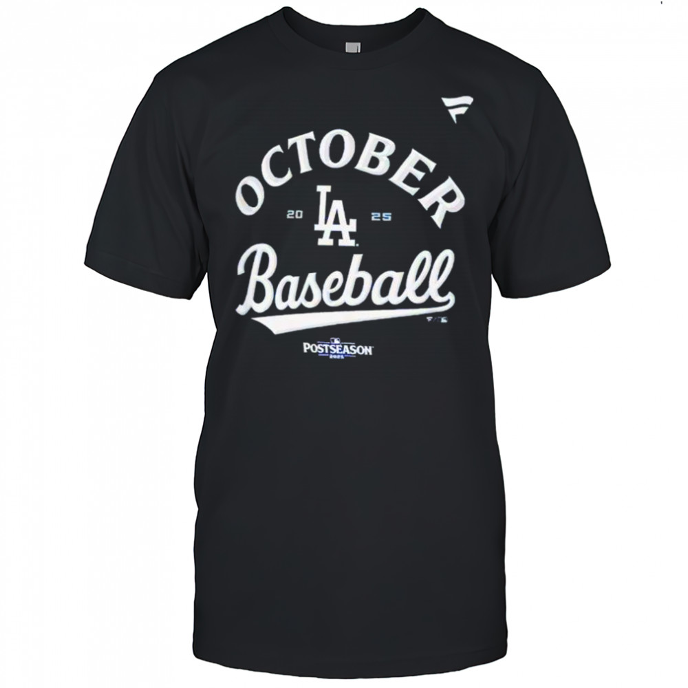 Los Angeles Dodgers Fanatics Youth 2025 MLB Postseason Locker Room shirt