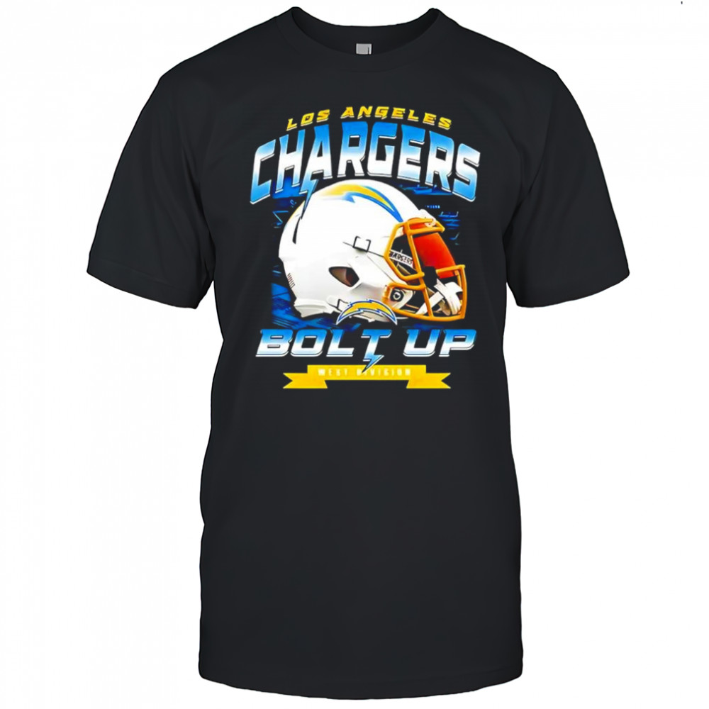 Los Angeless Chargers NFL bolt up helmet retro shirt
