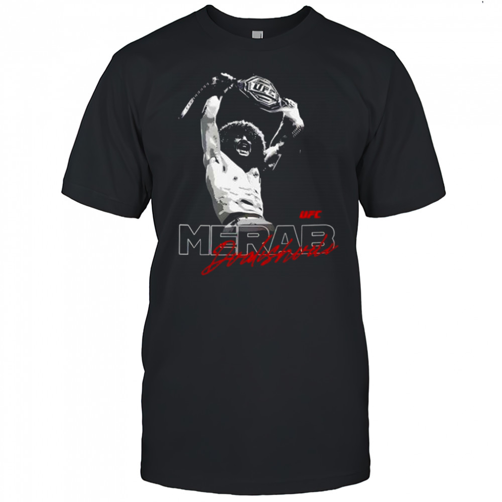 Merab Dvalishvili Fighter Graphic signature shirt