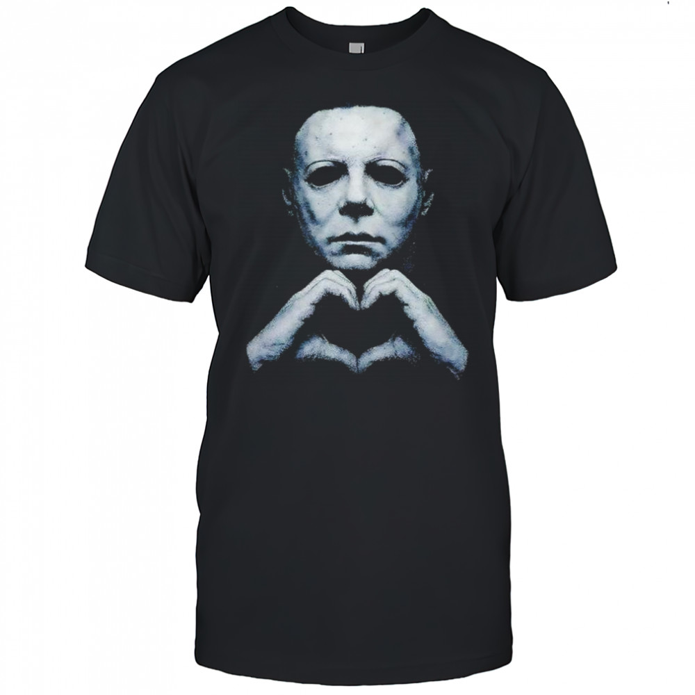 Michael Myers creepy heart hands Halloween character shirt