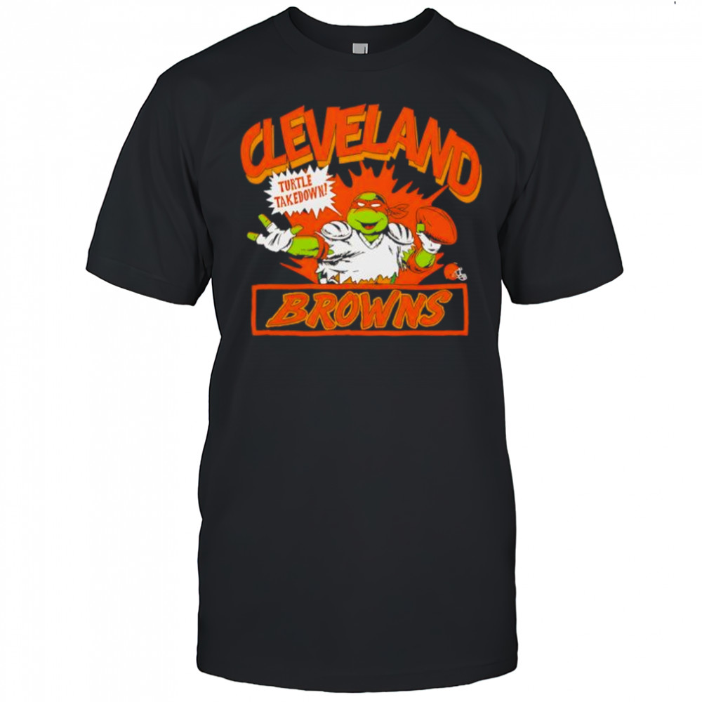 Michelangelo x Cleveland Browns shirt
