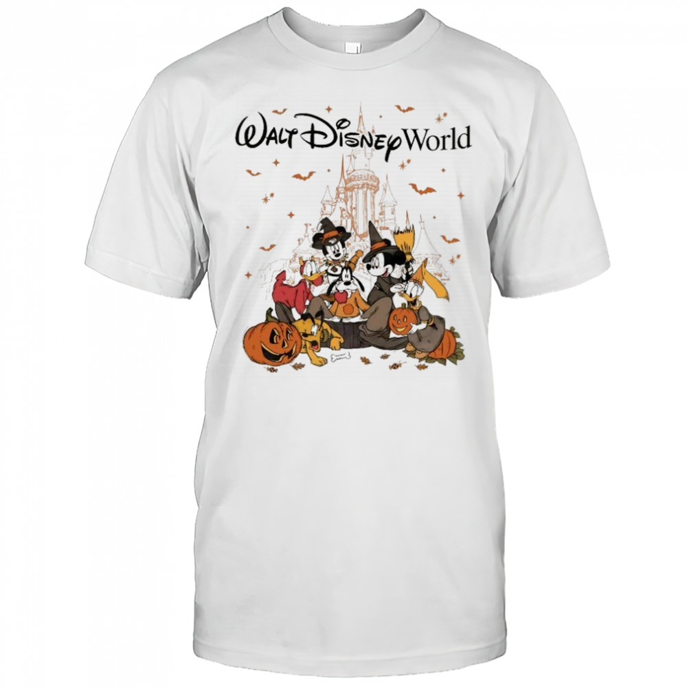 Mickey Mouse And Minnie Mouse Donald Duck Walt Disney World Halloween T-shirt