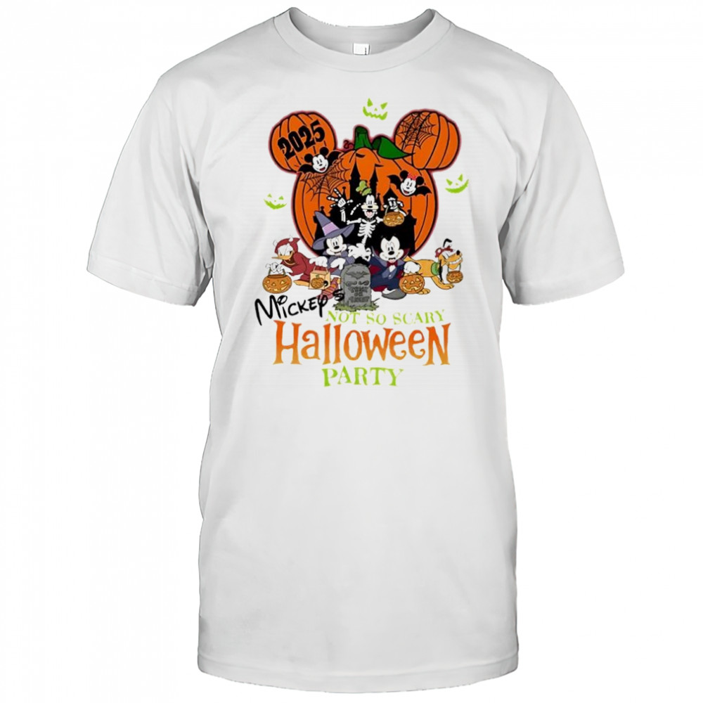 Mickey’s Not So Scary Halloween Party characters 2025 shirt