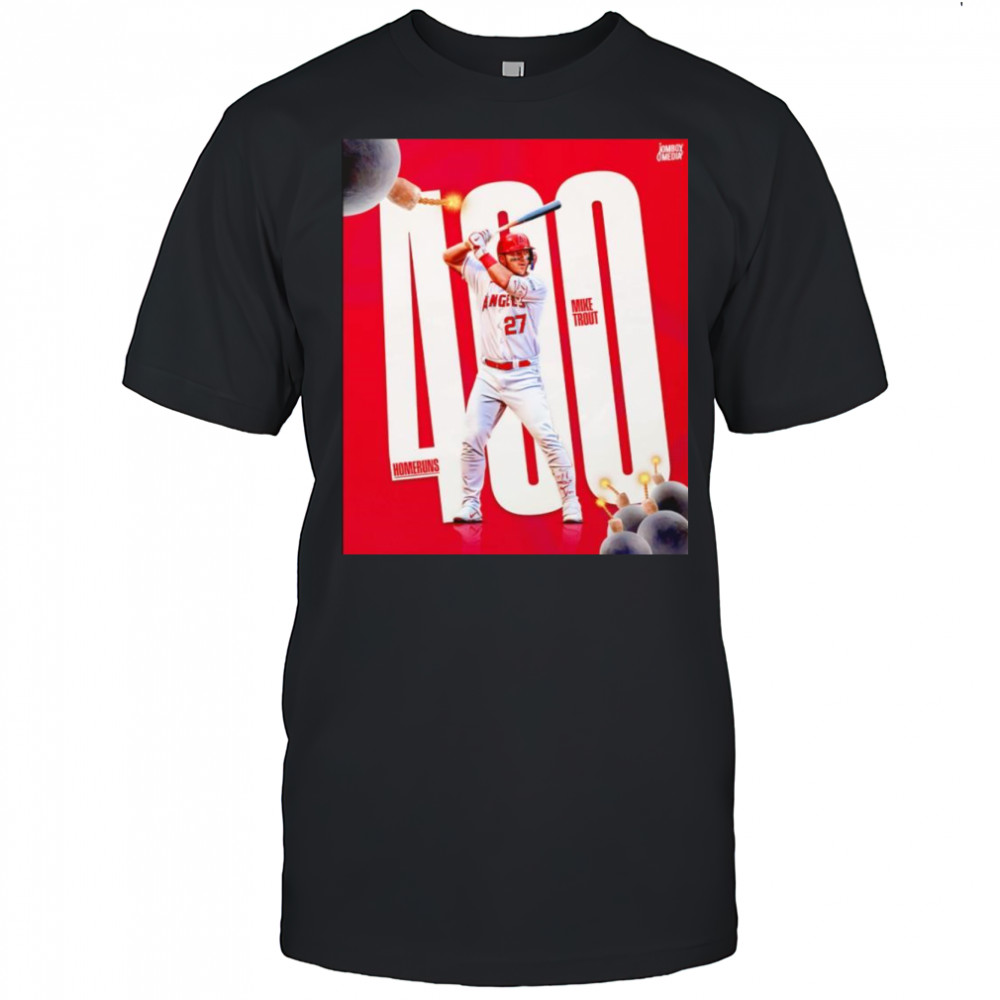 Mike Trout 400 home runs shirt