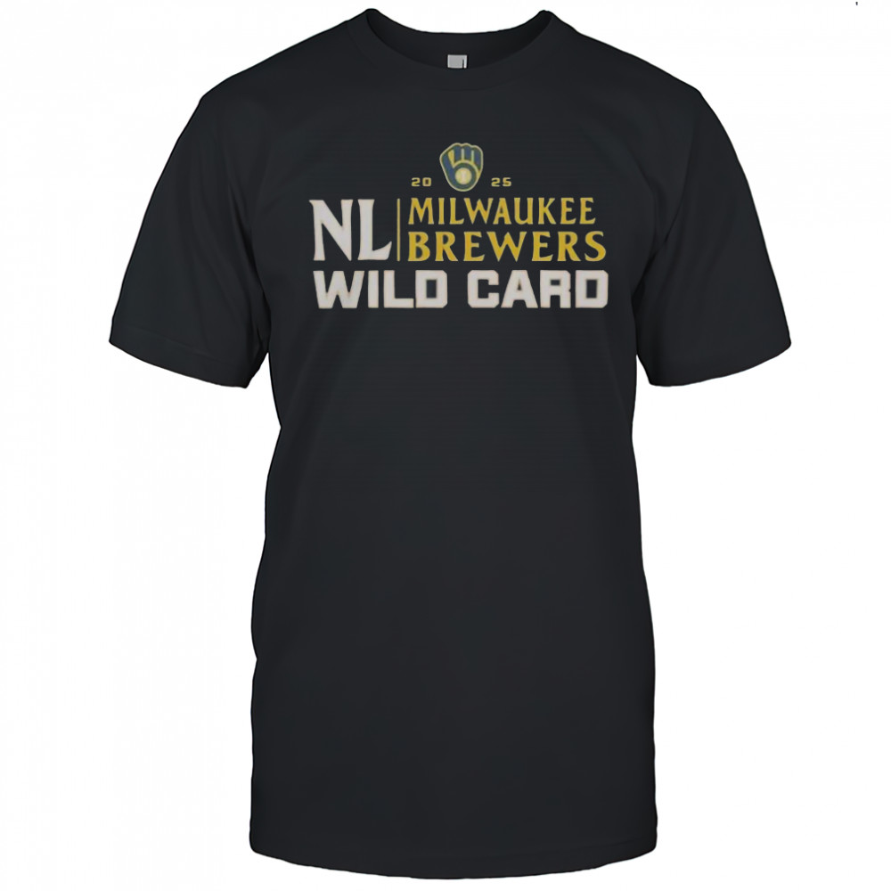 Milwaukee Brewers 2025 National League Wild Card Baseball T-Shirt