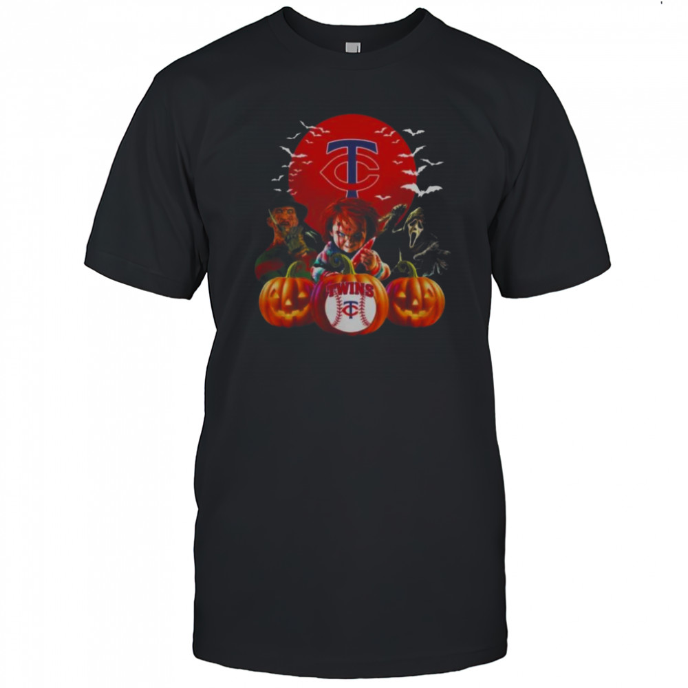 Minnesota Twins MLB Horror Movie Halloween T-Shirt