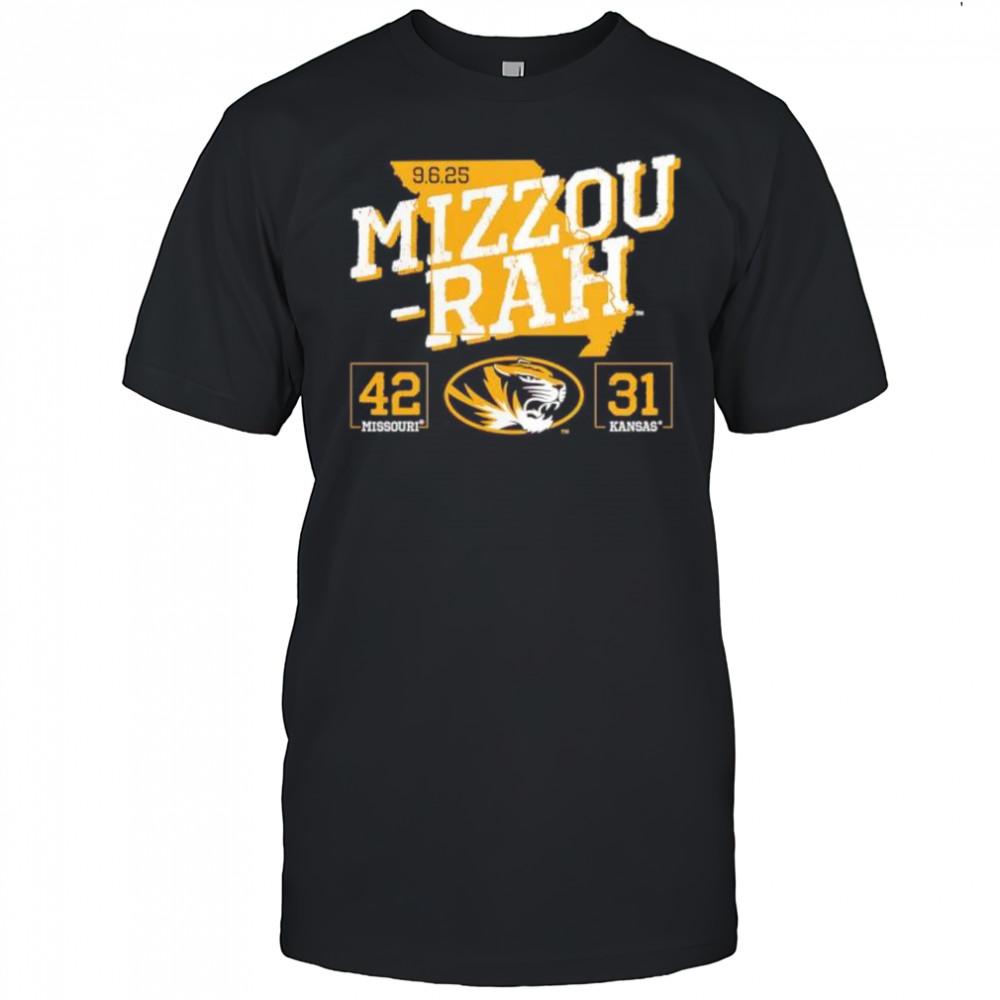 Mizzou Rah Missouri Kansas 42 to 31 Football shirt