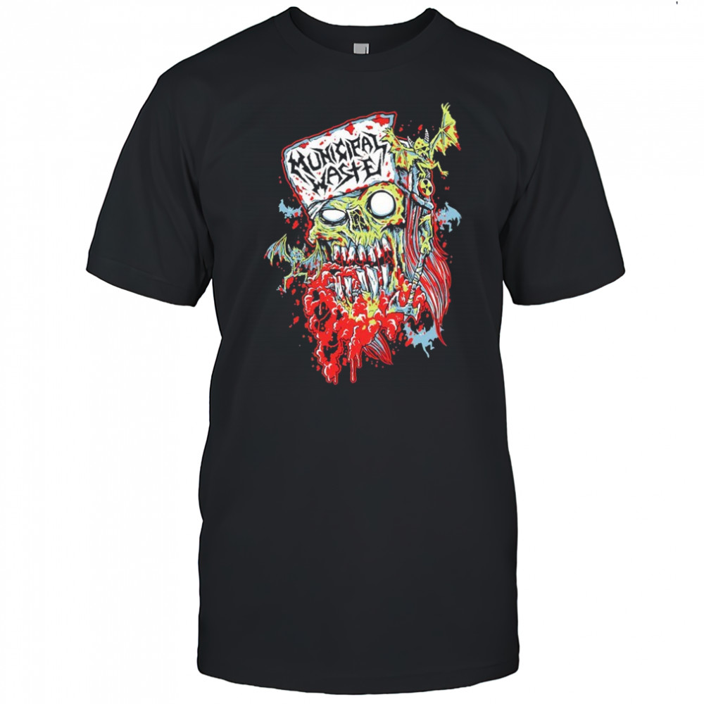 Municipal Waste Zombie Head Logo T-shirt