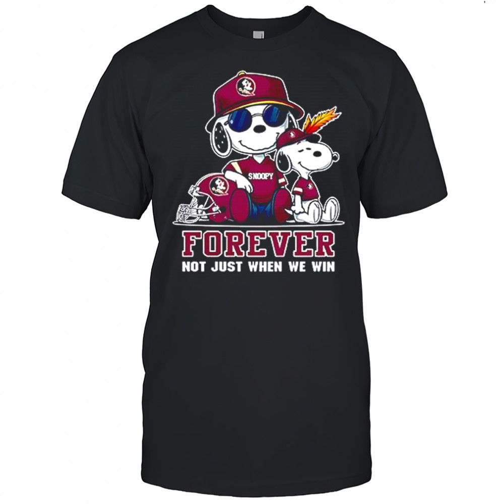 NCAA Florida State Seminoles Snoopy Forever not just when we win shirt