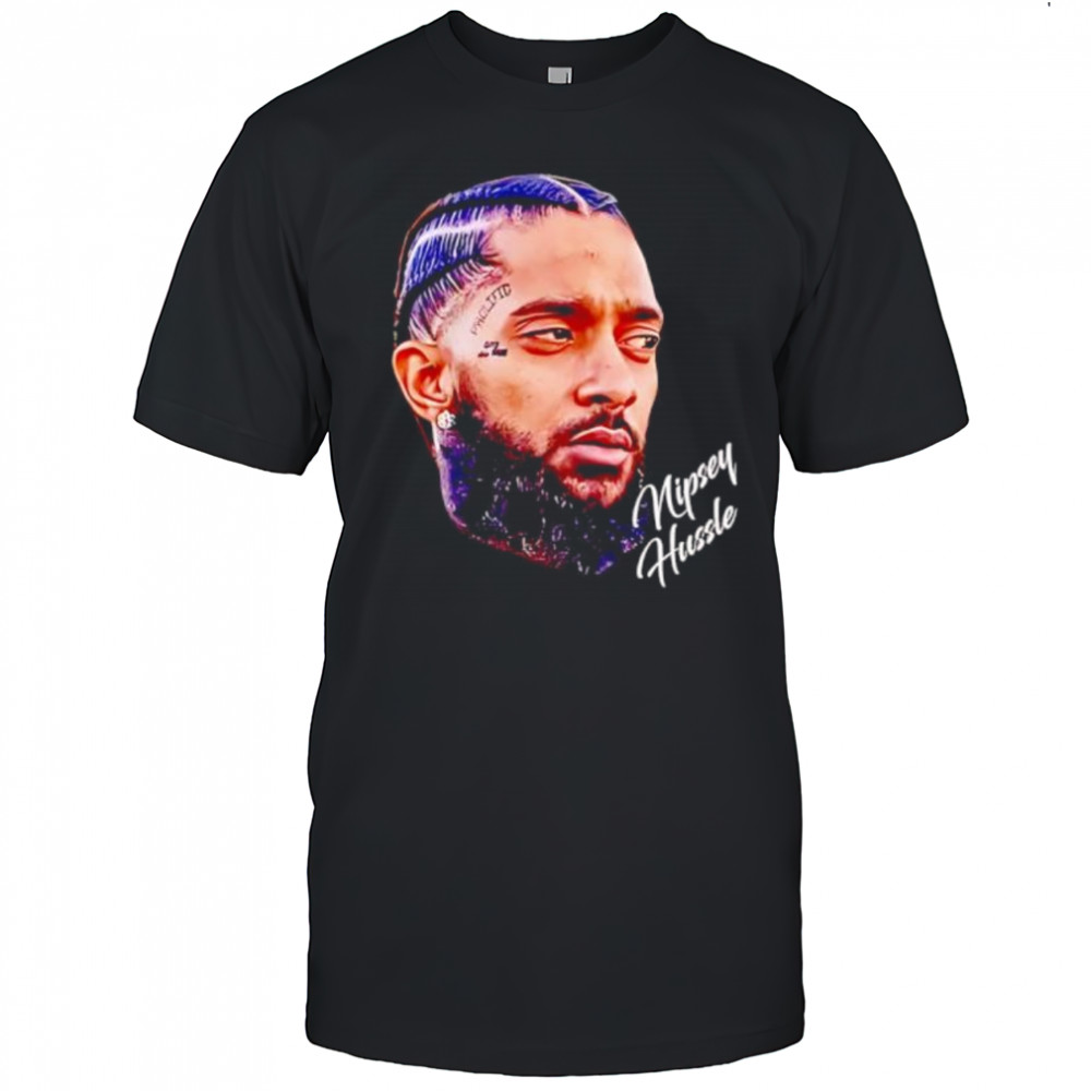 Nipsey Hussle rapper portrait graphic shirt
