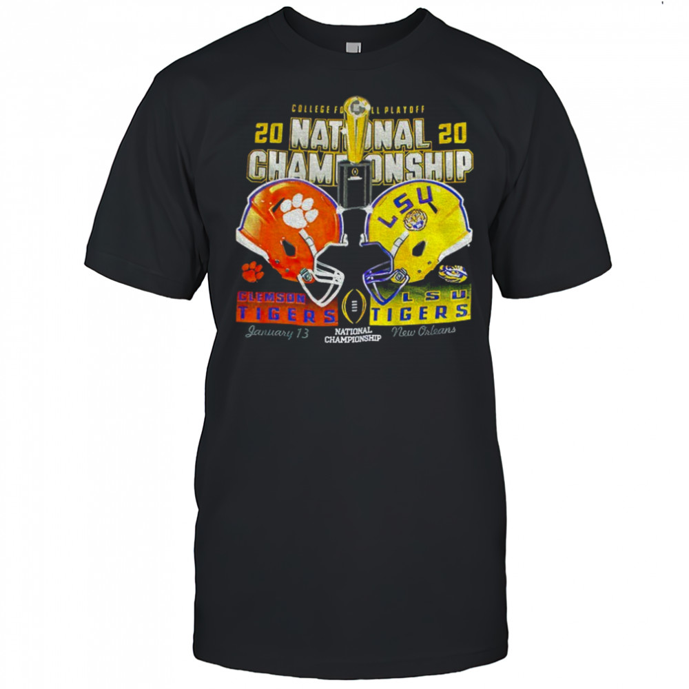 Official Clemson Tigers vs LSU Tigers NFL College Football Playoff National Championship 2020 t-shirt