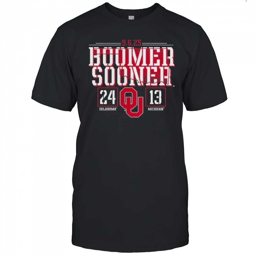 Oklahoma Sooners Beat Michigan Wolverines 2025 Score T-Shirt