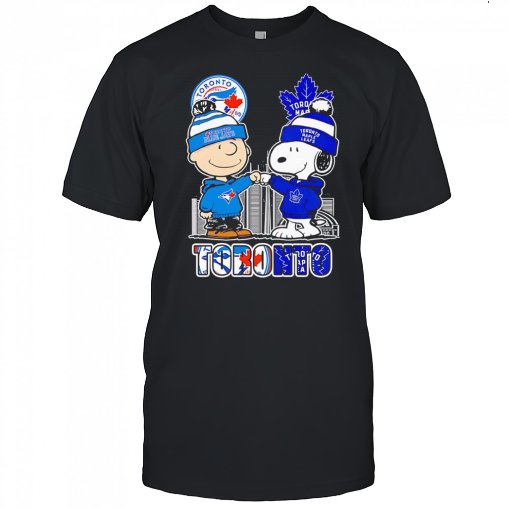 Peanuts Charlie Brown and Snoopy Toronto sports shirt