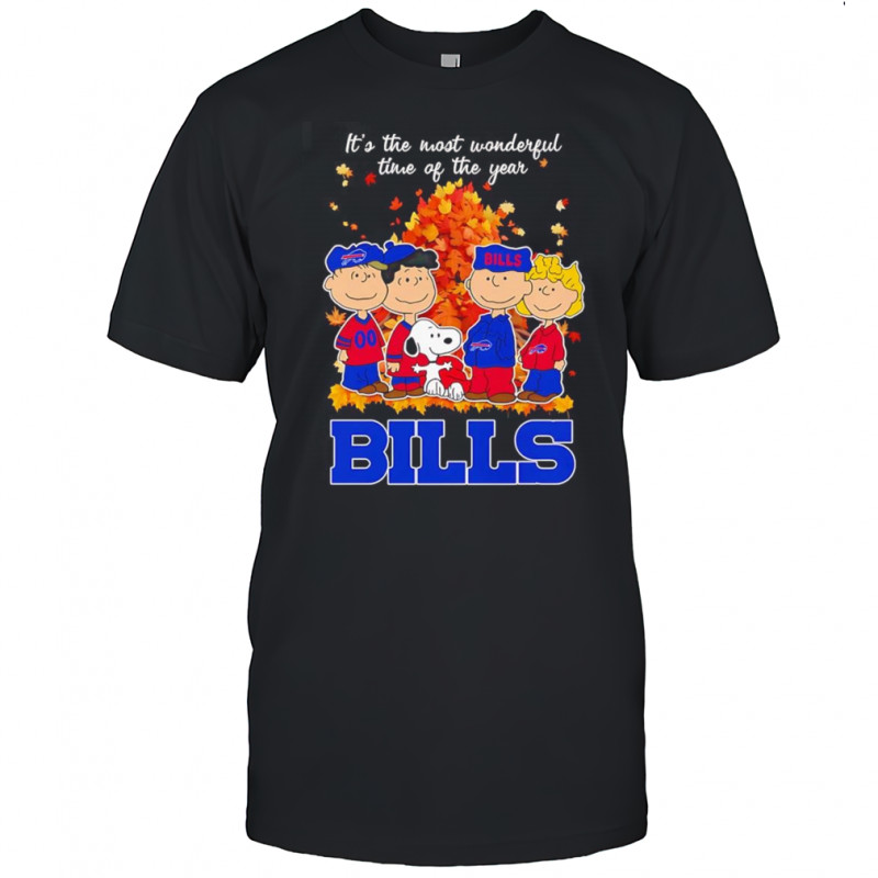 Peanuts it’s the most wonderful time of the year Buffalo Bills shirt