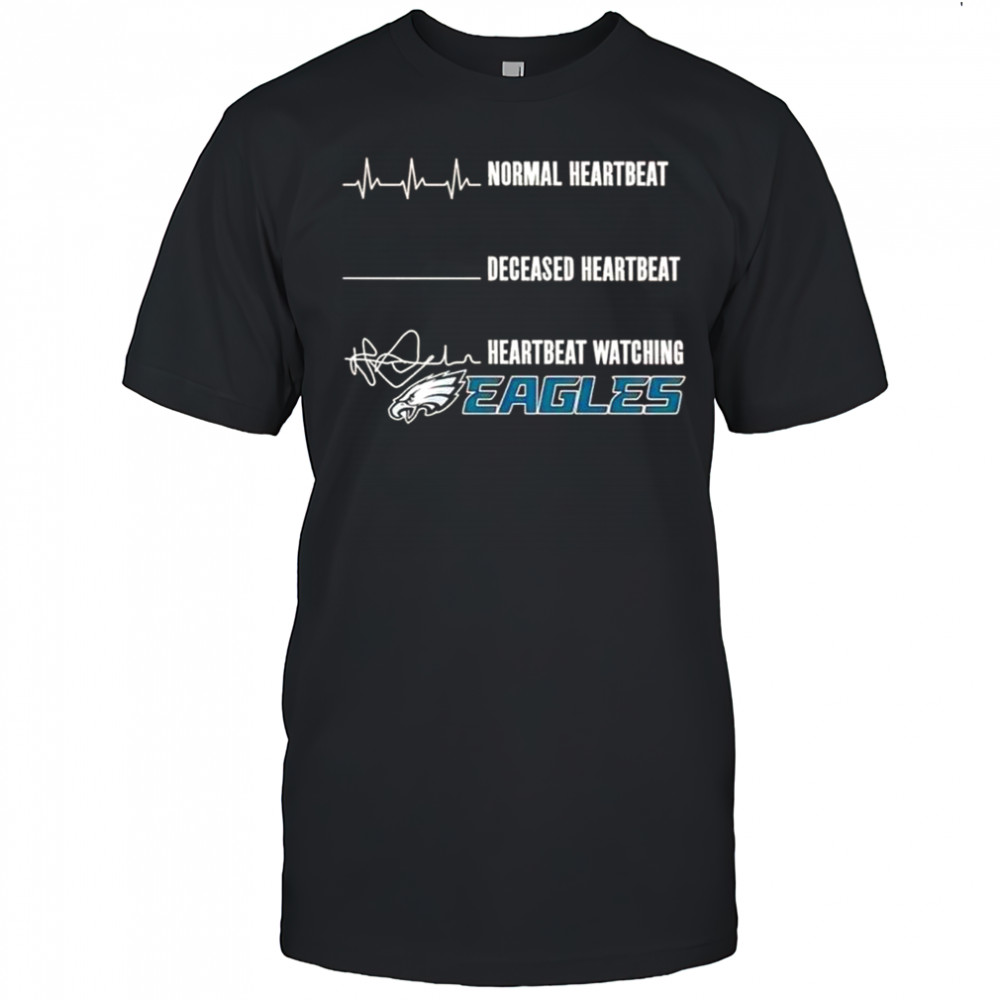 Philadelphia Eagles Heartbeat Watching T-Shirt