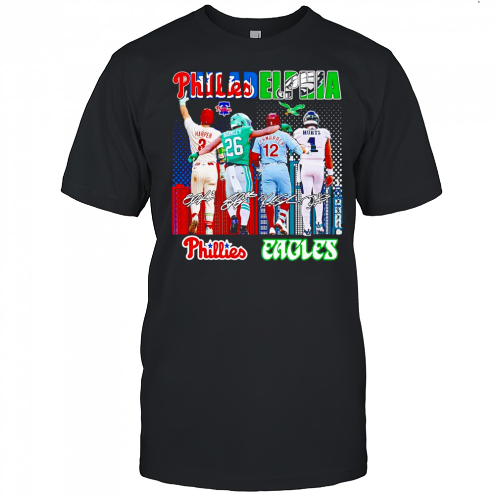 Philadelphia Phillies and Eagles players shirt