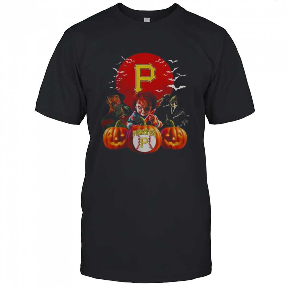 Pittsburgh Pirates MLB Horror Movie Halloween T-Shirt