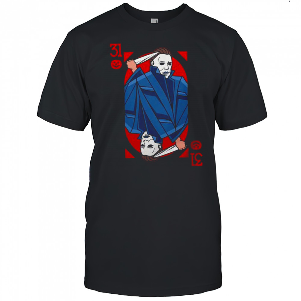 Premium Scary Michael Myers 31 Halloween Horror Card T-Shirt