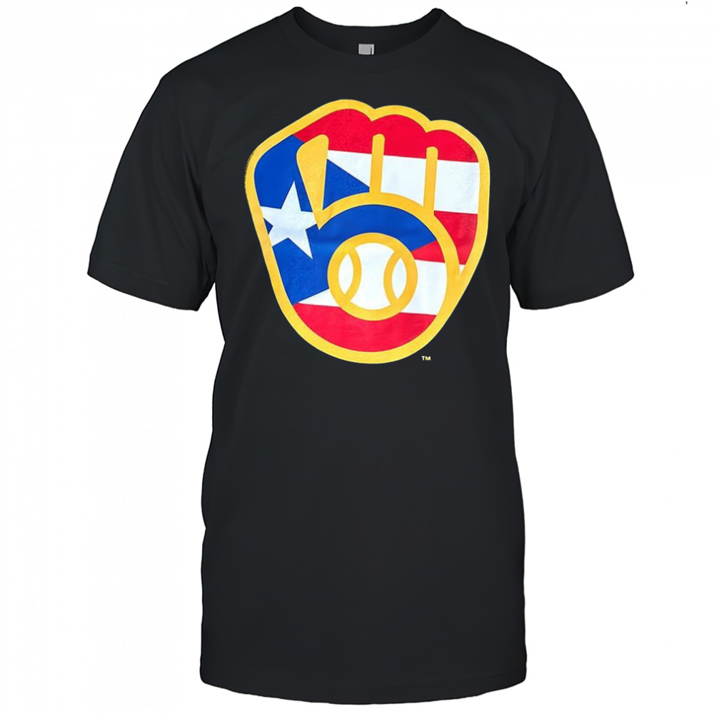 Puerto Rican Milwaukee Brewers logo shirt