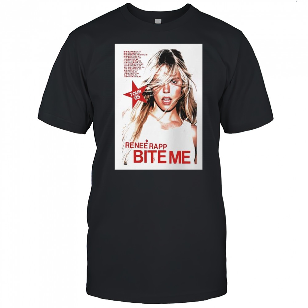 Renee Rapp bite me tour 2025 poster shirt