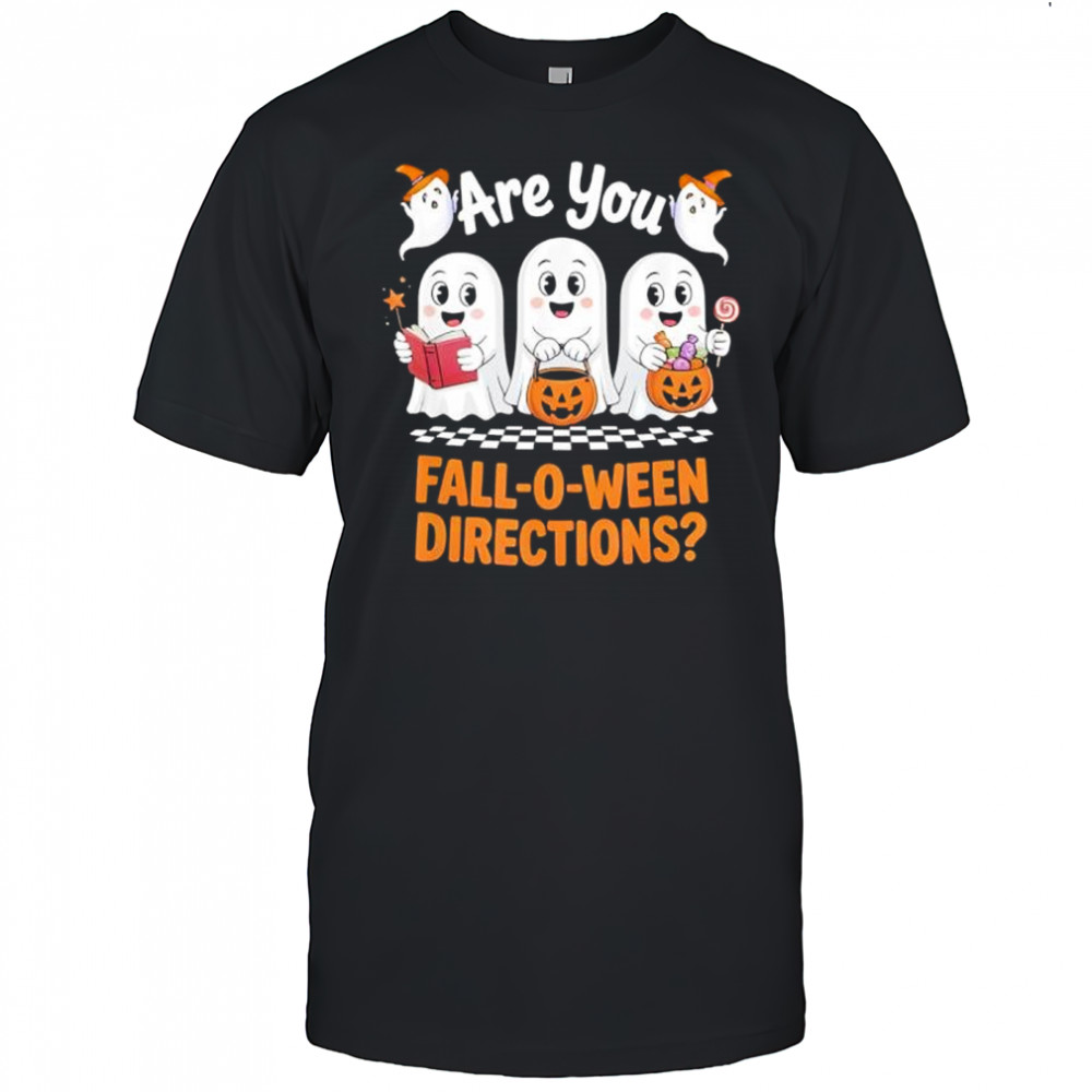Retro are You Fall O Ween Directions Funny Teacher Halloween shirt