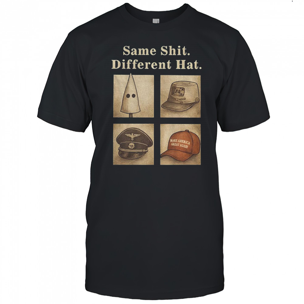 Same shit different hat maga red hat vintage poltical shirt