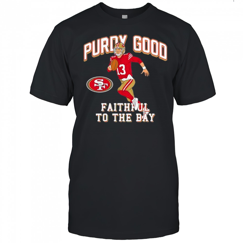 San Francisco 49ers Brock Purdy Scarlet Player Illustrative Pack shirt