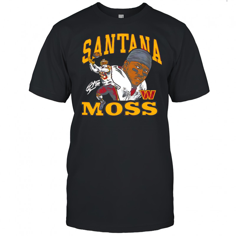 Santana Moss Washington Commanders homage retired player classic signature shirt
