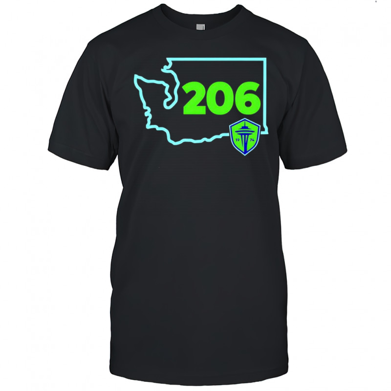 Seattle Sounders 206 FC Area Code State shirt