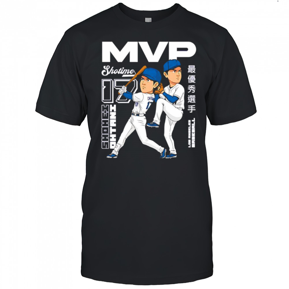 Shohei Ohtani Dual-Threat MVP cartoon shirt