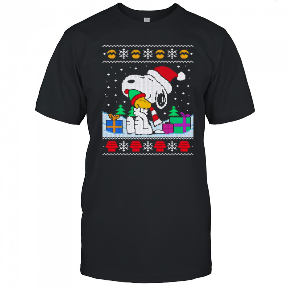 Snoopy and Woodstock Ugly Merry Christmas shirt