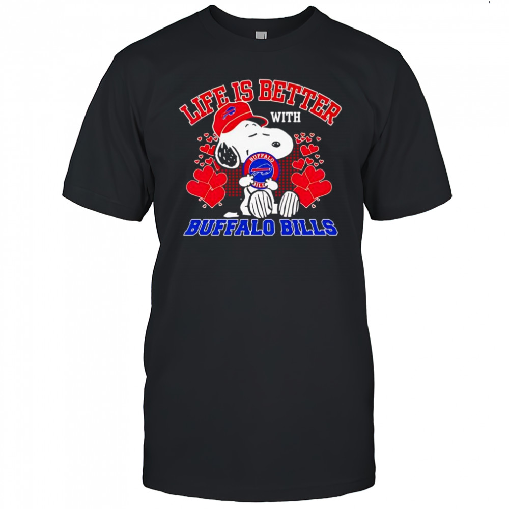 Snoopy Buffalo Bills NFL life is better with Bills mafia shirt