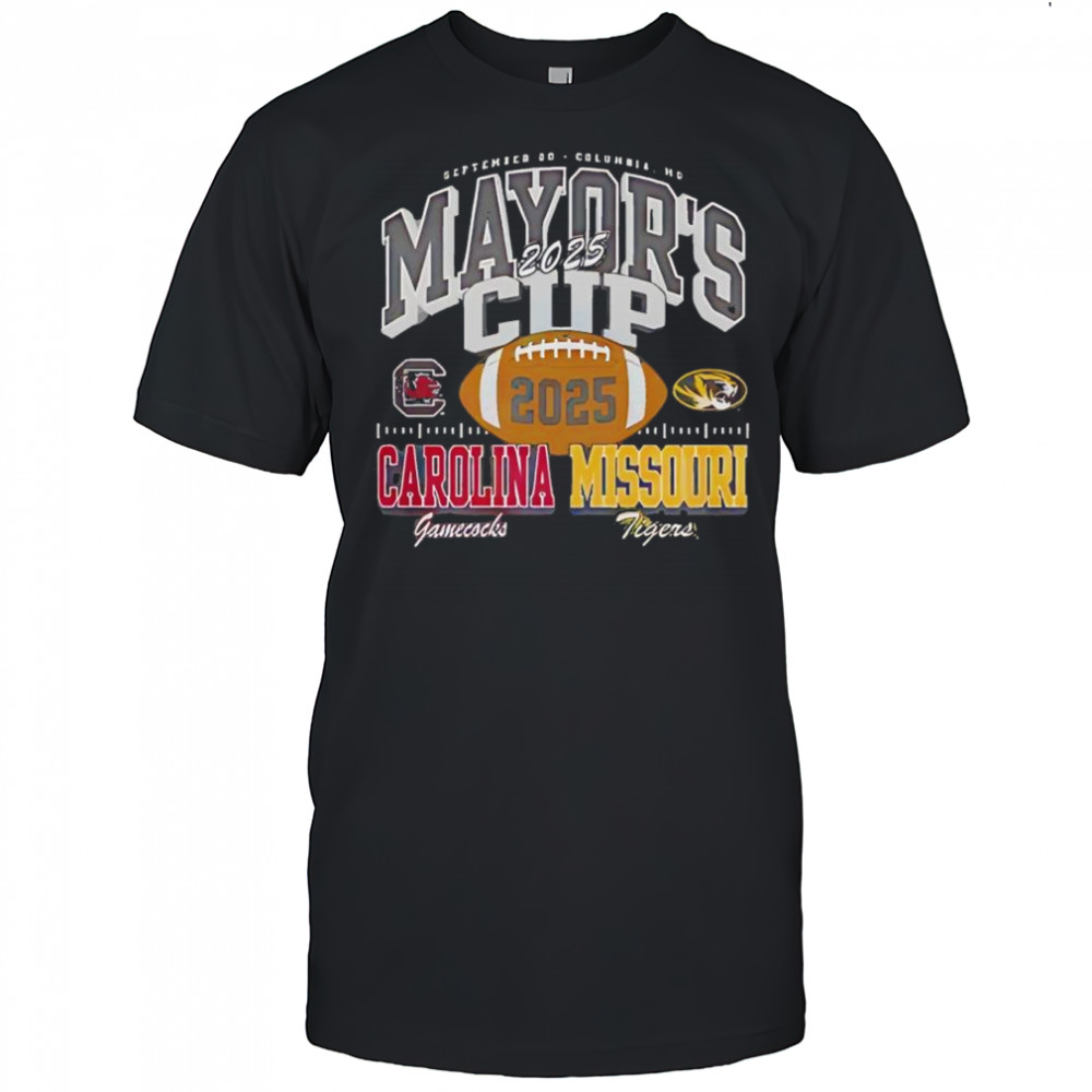 South Carolina Gamecocks and Missouri Tigers Mayor’s Cup Columbia MO Sept 20th 2025 poster shirt