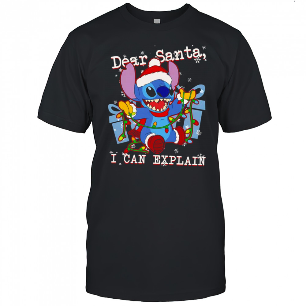 Stitch dear Santa I can explain Christmas shirt