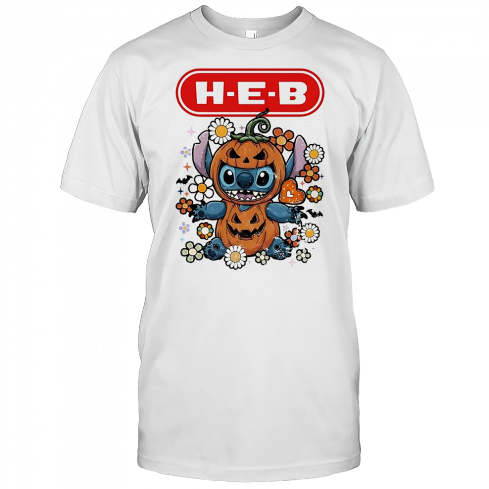 Stitch Halloween with HEB logo shirt