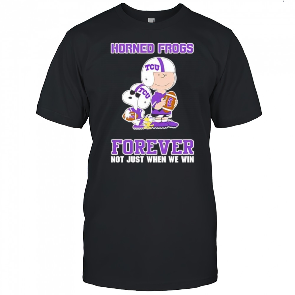 TCU Horned Frogs Charlie Brown Cartoon Forever shirt
